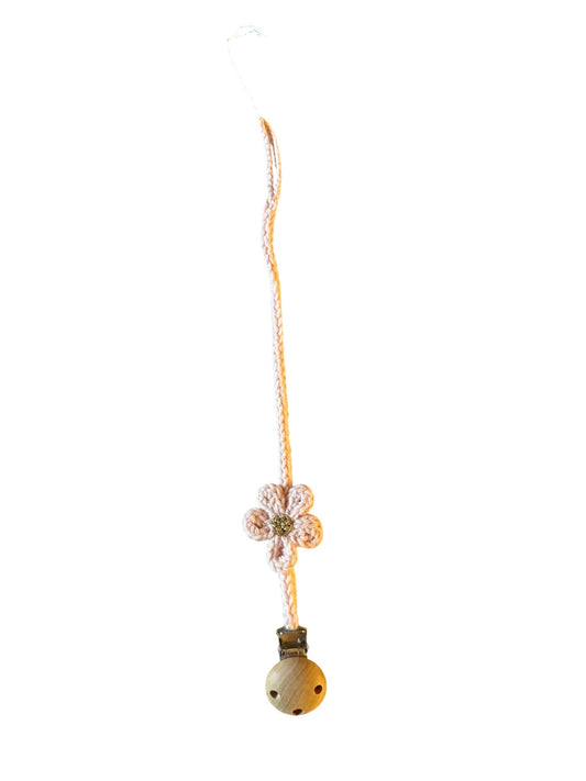 Handmade With Organic Cotton Dummy Clip