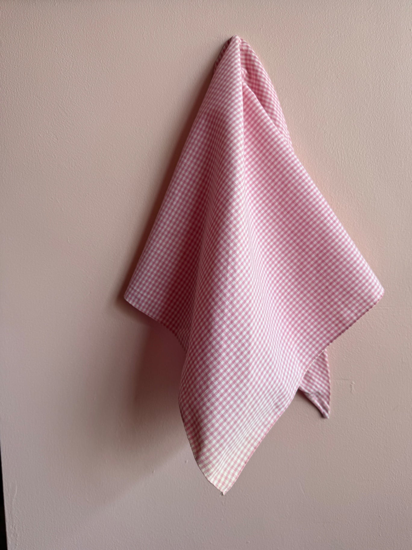 Pink Gingham Preloved Bandana 