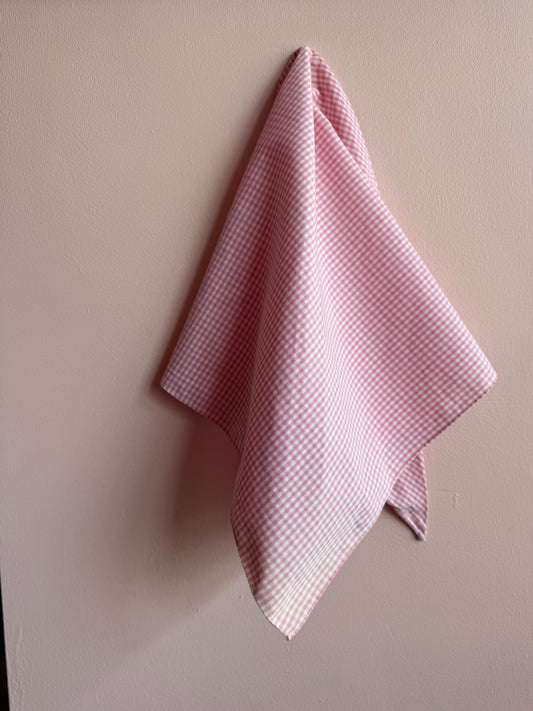 Pink Gingham Preloved Bandana 