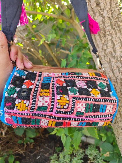Ibizan Roll shoulder bag - multi colour