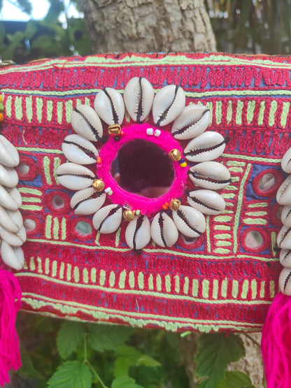 Ibizan Roll Shoulder Bag - red