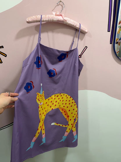 Lilac Leopard Party Dress