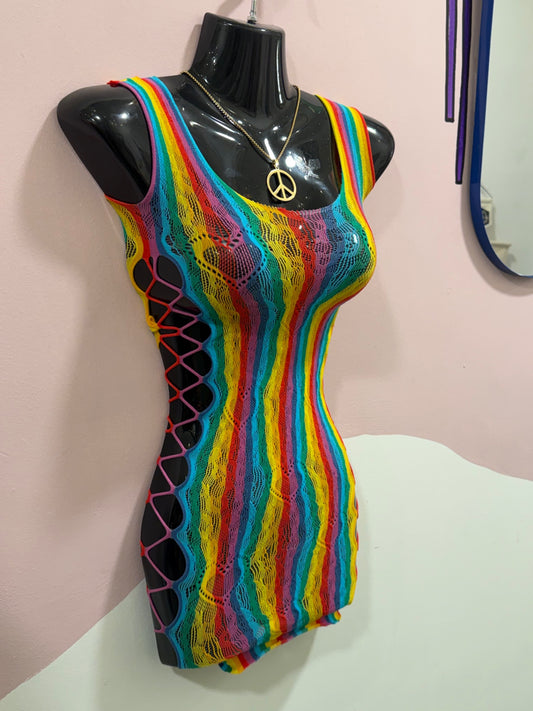 Disco Heart Ravers Tights Dress