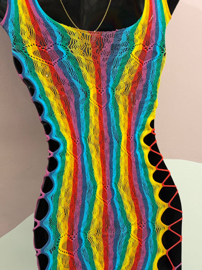Disco Heart Ravers Tights Dress