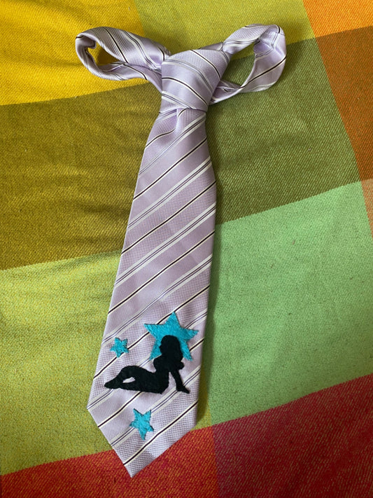 LADY BLUE STAR Up-cycled tie