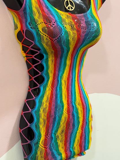 Disco Heart Ravers Tights Dress