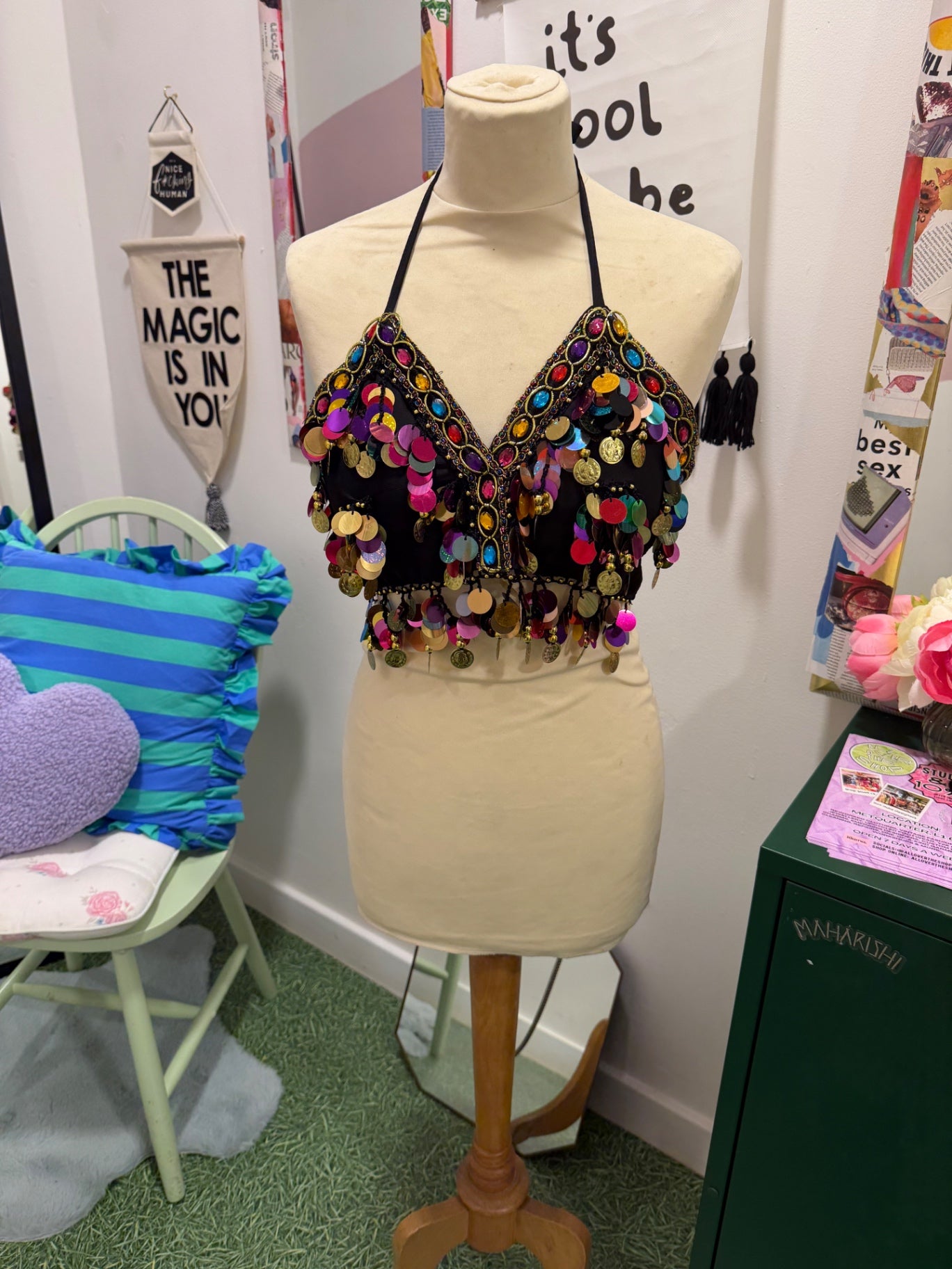 Sequin Dance Top