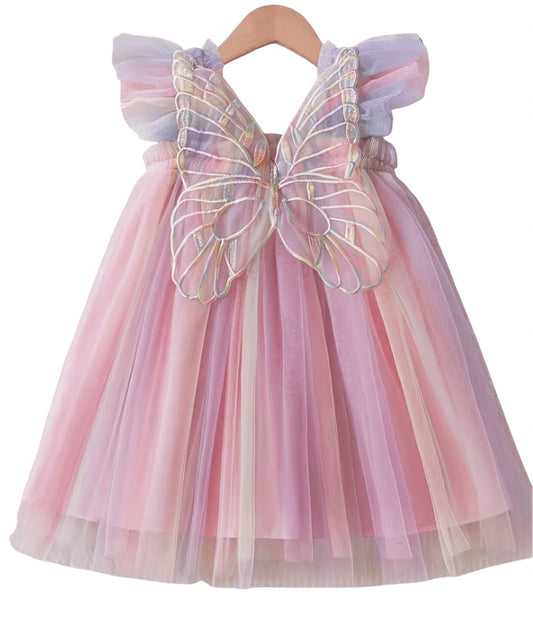 1-2yrs Multicoloured Winged Dress