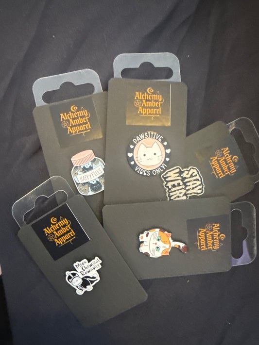 Various enamel pins