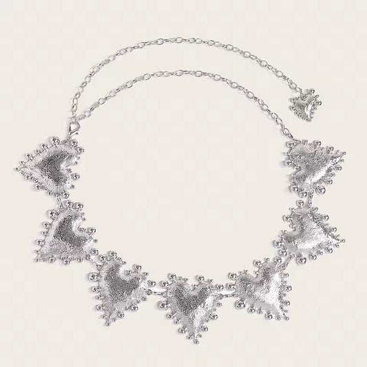 Silver Heart Alchemy Chain Belt
