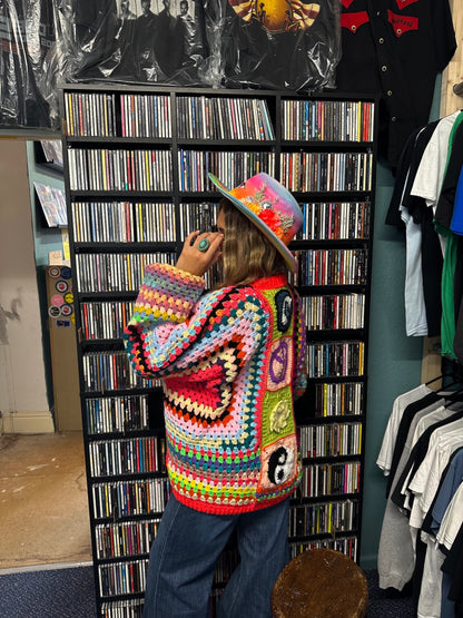 Multicolour Crochet Cardigan 