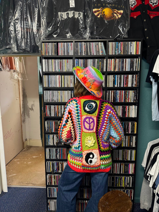 Multicolour Crochet Cardigan 