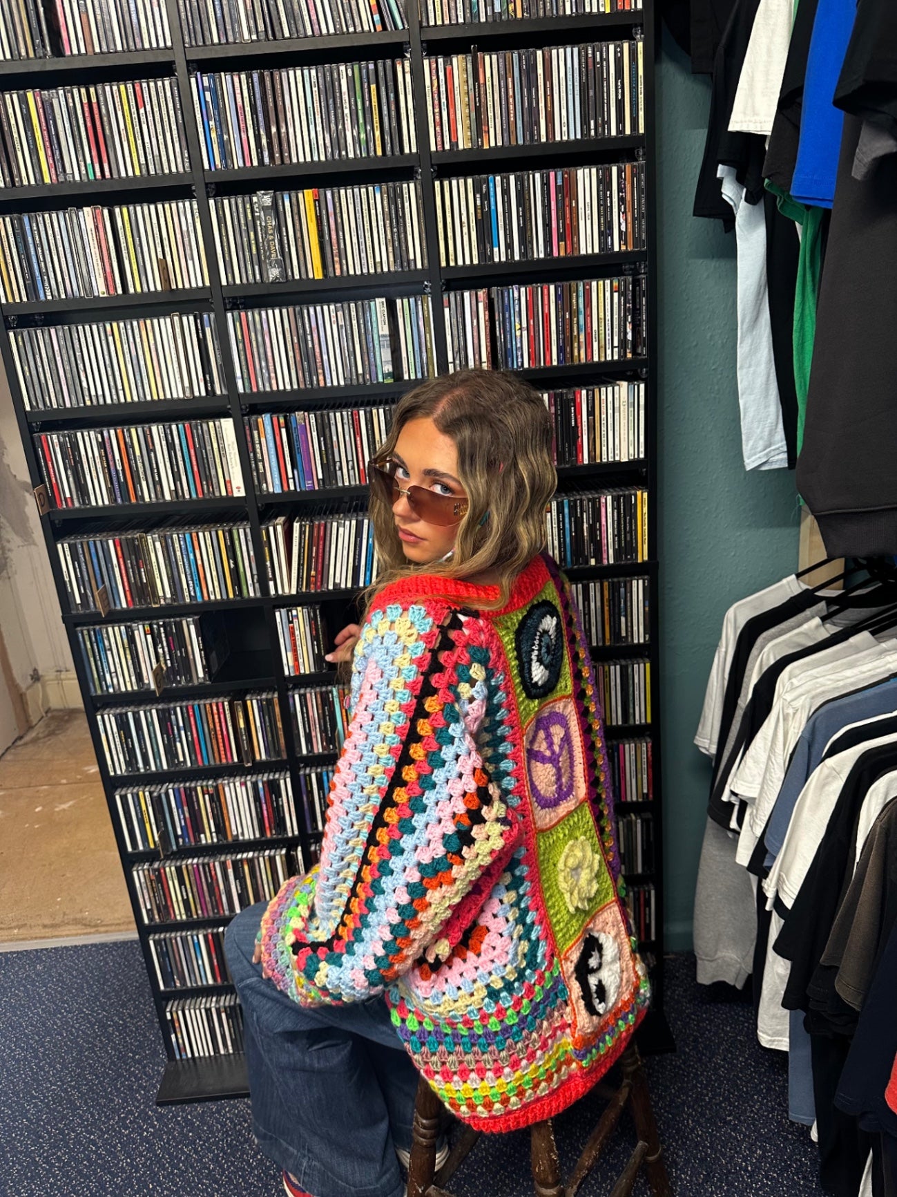 Multicolour Crochet Cardigan 
