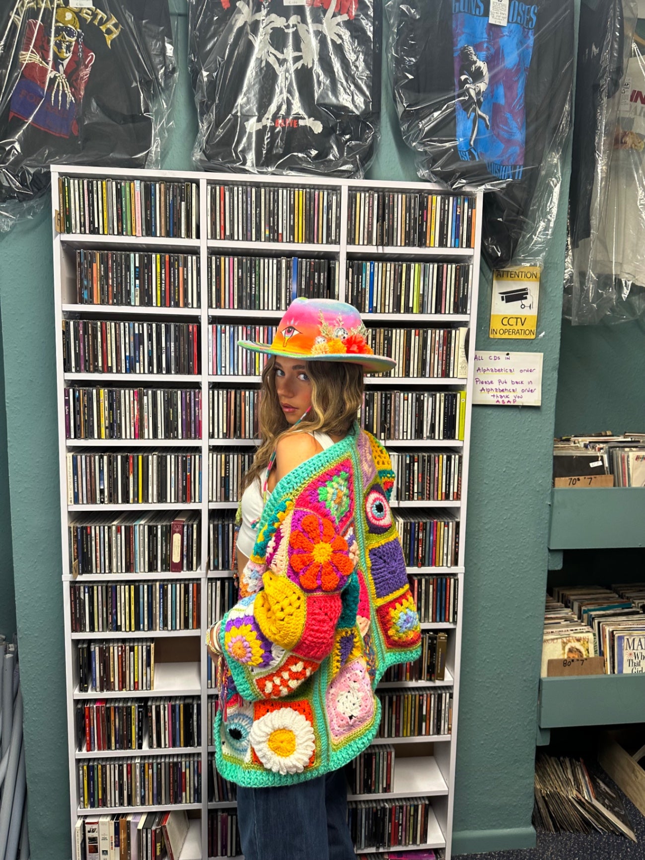 Funky Patchwork Cardigan ☮️