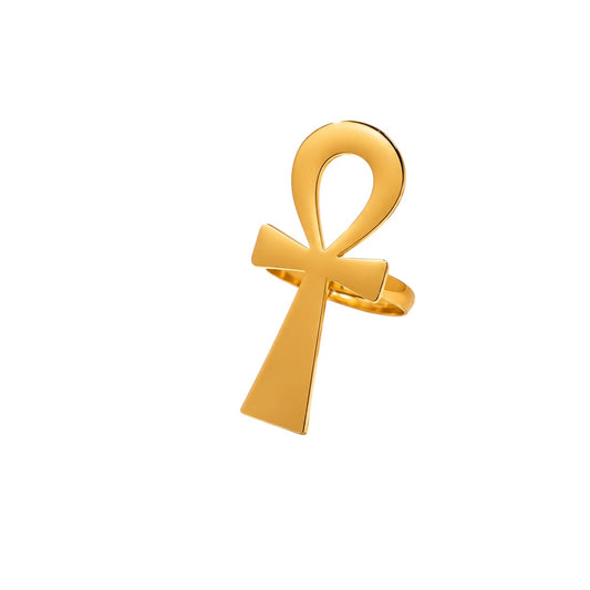 Ankh Ring Gold