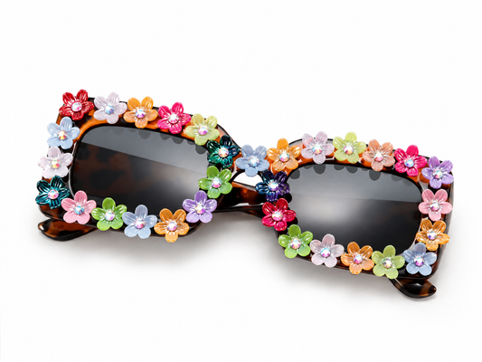 Flower Power Sunglasses Leopard