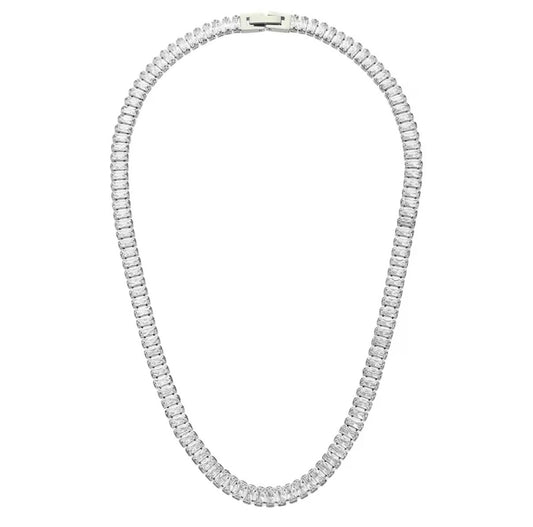 Aurora Tennis Necklace Silver