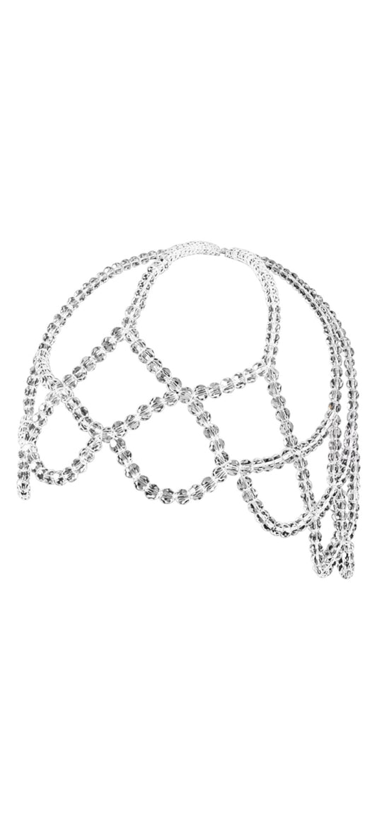 Twinkle Zirconia Crystal Beads Cap Clear 