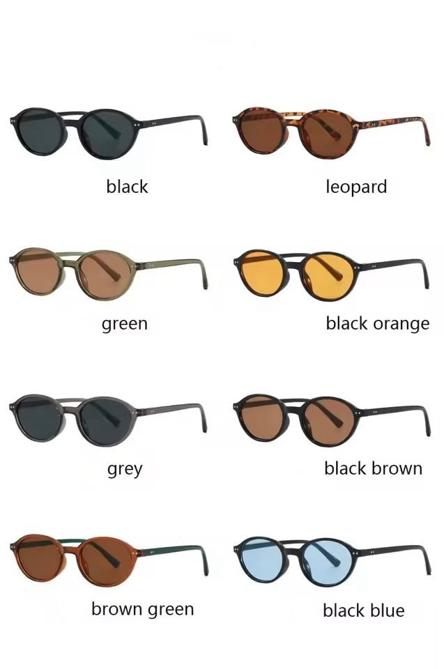 Blair Oval Sunglasses Olive 