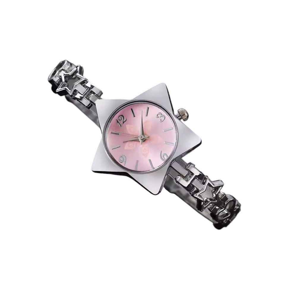 Star Watch Silver Pink 
