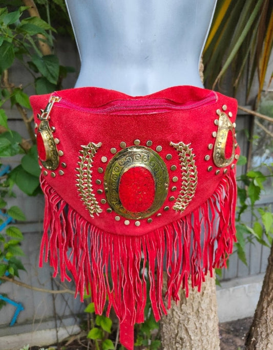 Dolly bum bag / cross body bag - Red
