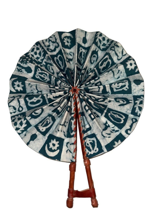 Green print Fan