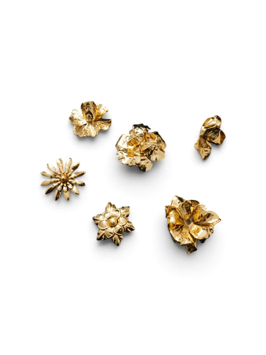 Gold Flower Brooch Mix 