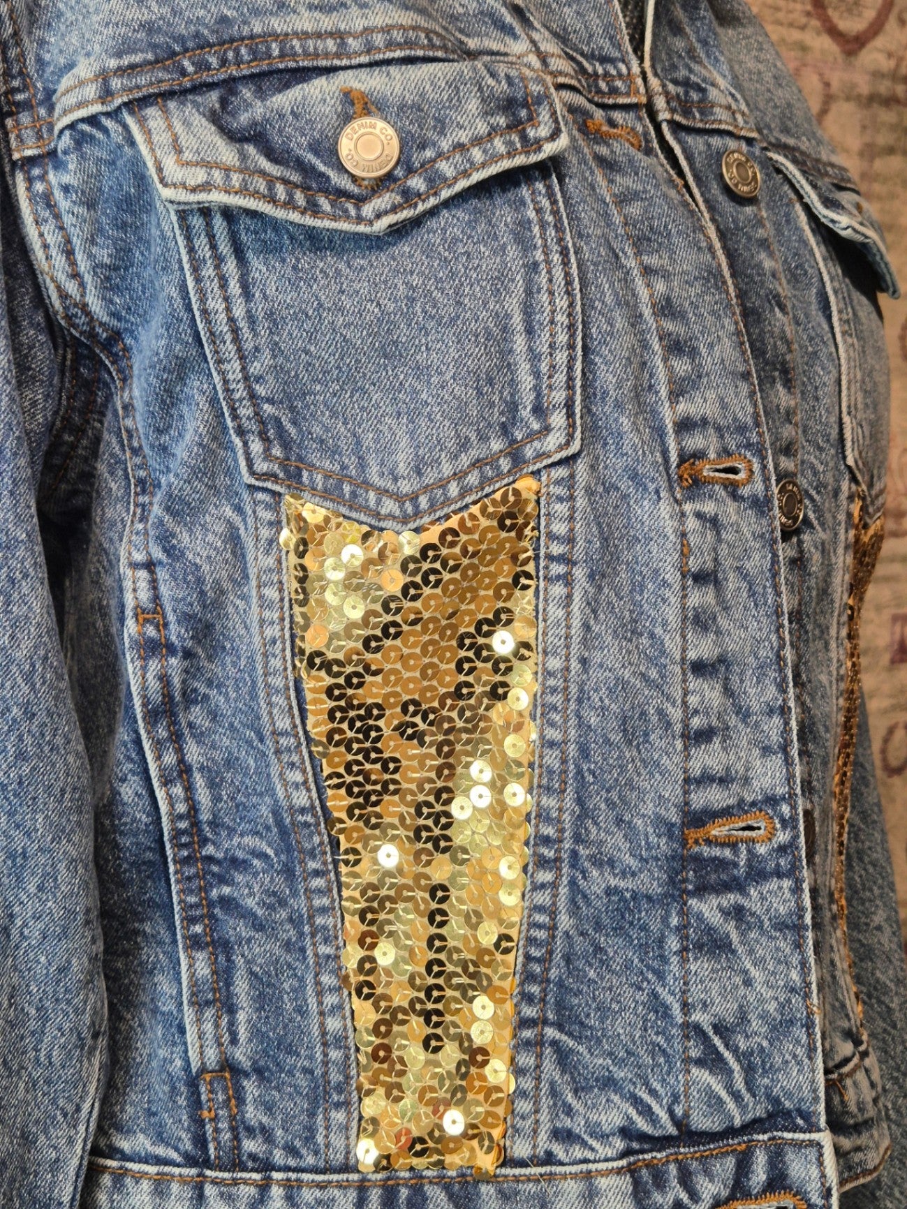 Blue and gold jacket