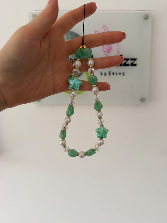 ‘Into the stars’ phone charm - mint green