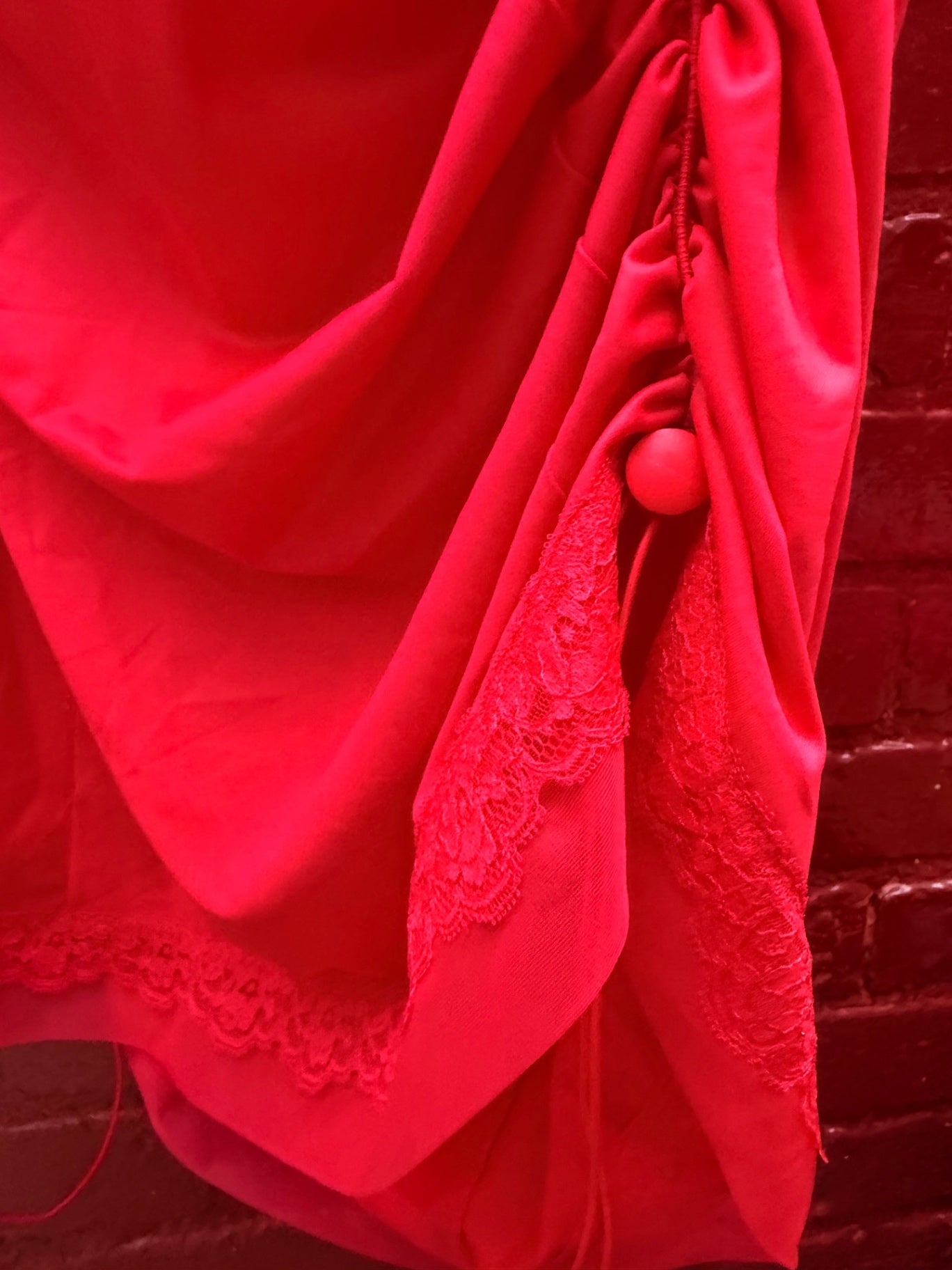 Bite Me Red Upcycled petticoat