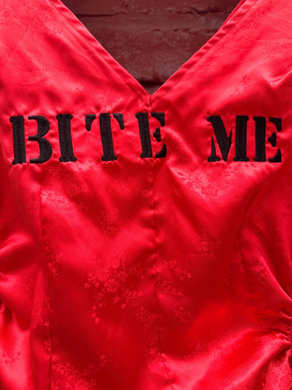 Bite Me Red Upcycled petticoat