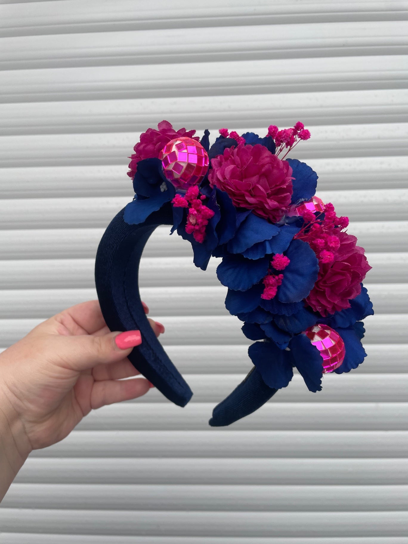 Midnight Disco Floral Statement Headband