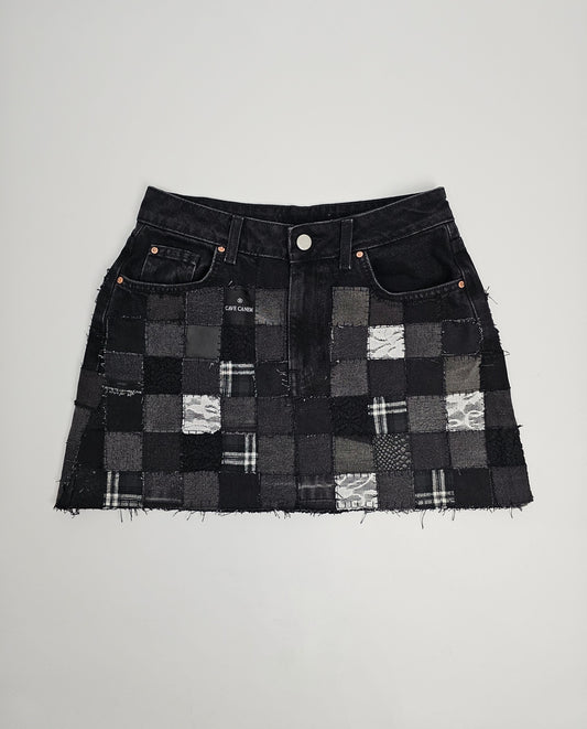 CC SQAURE PATCHWORK SKIRT (mini)