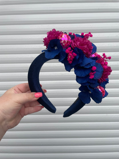 Midnight Disco Floral Statement Headband