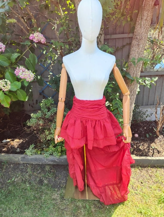 Es Cana organic cotton hi low skirt - Red