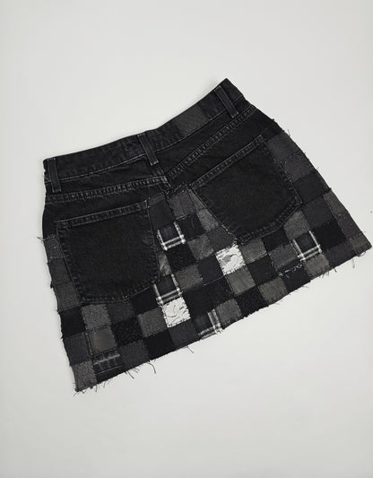 CC SQAURE PATCHWORK SKIRT (mini)
