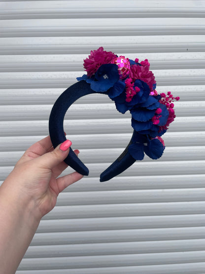 Midnight Disco Floral Statement Headband