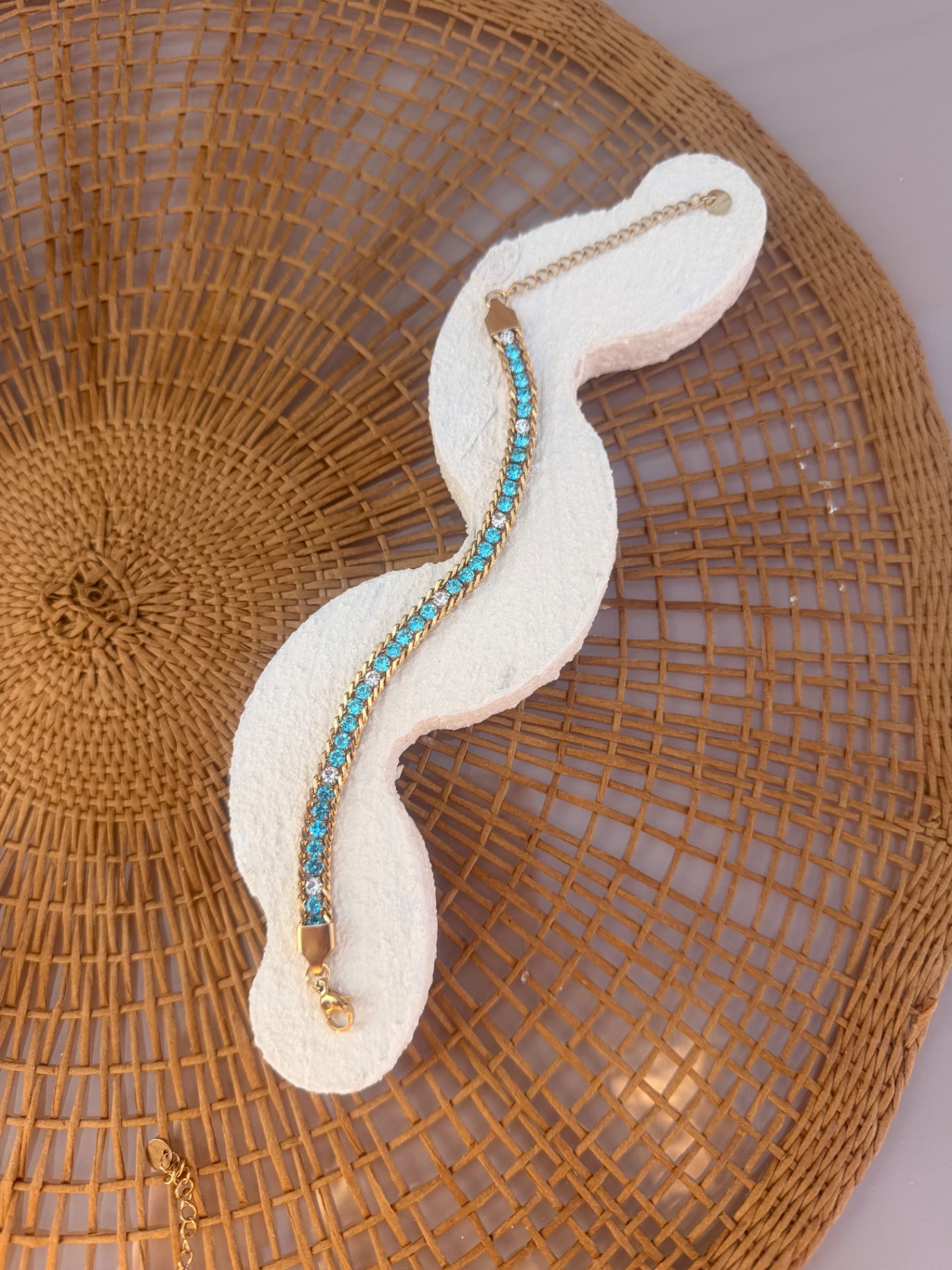 Tennis bracelet blue 