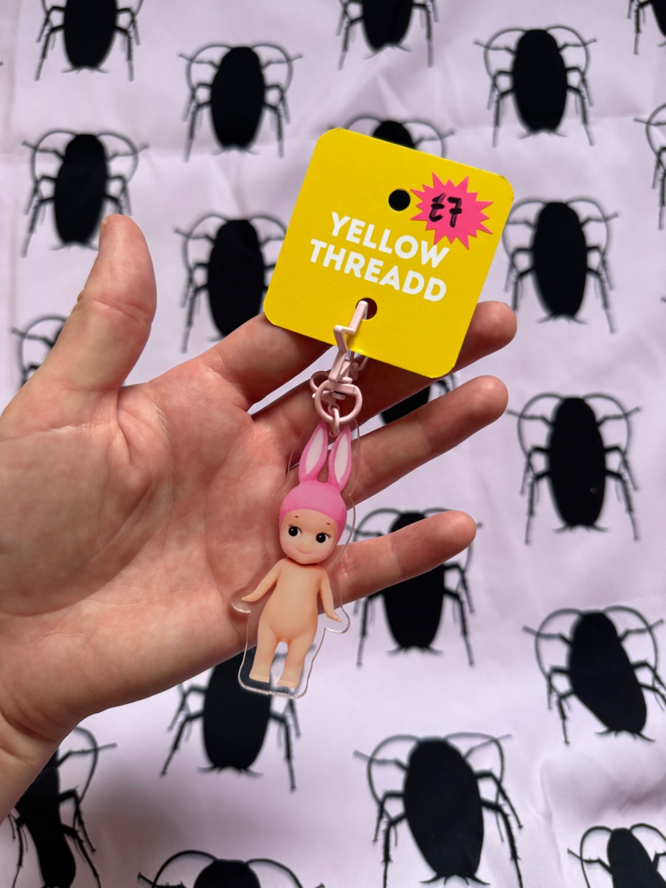 Bunny acrylic keychain