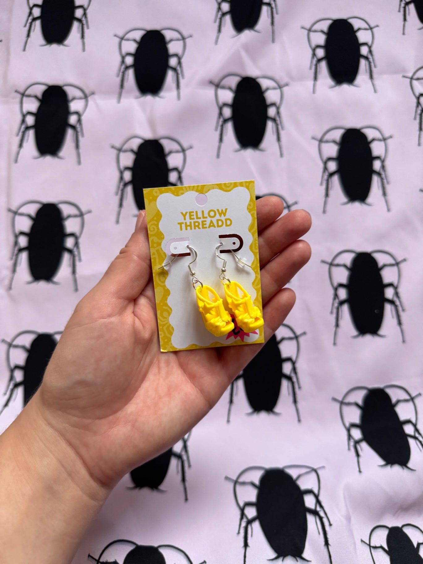 Yellow Shoe Earrings
