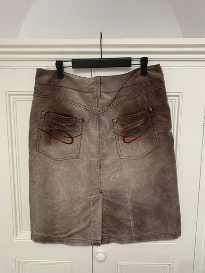 edc brown skirt 
