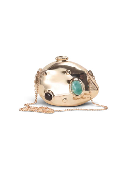 Gold Jewel Clutch Bag