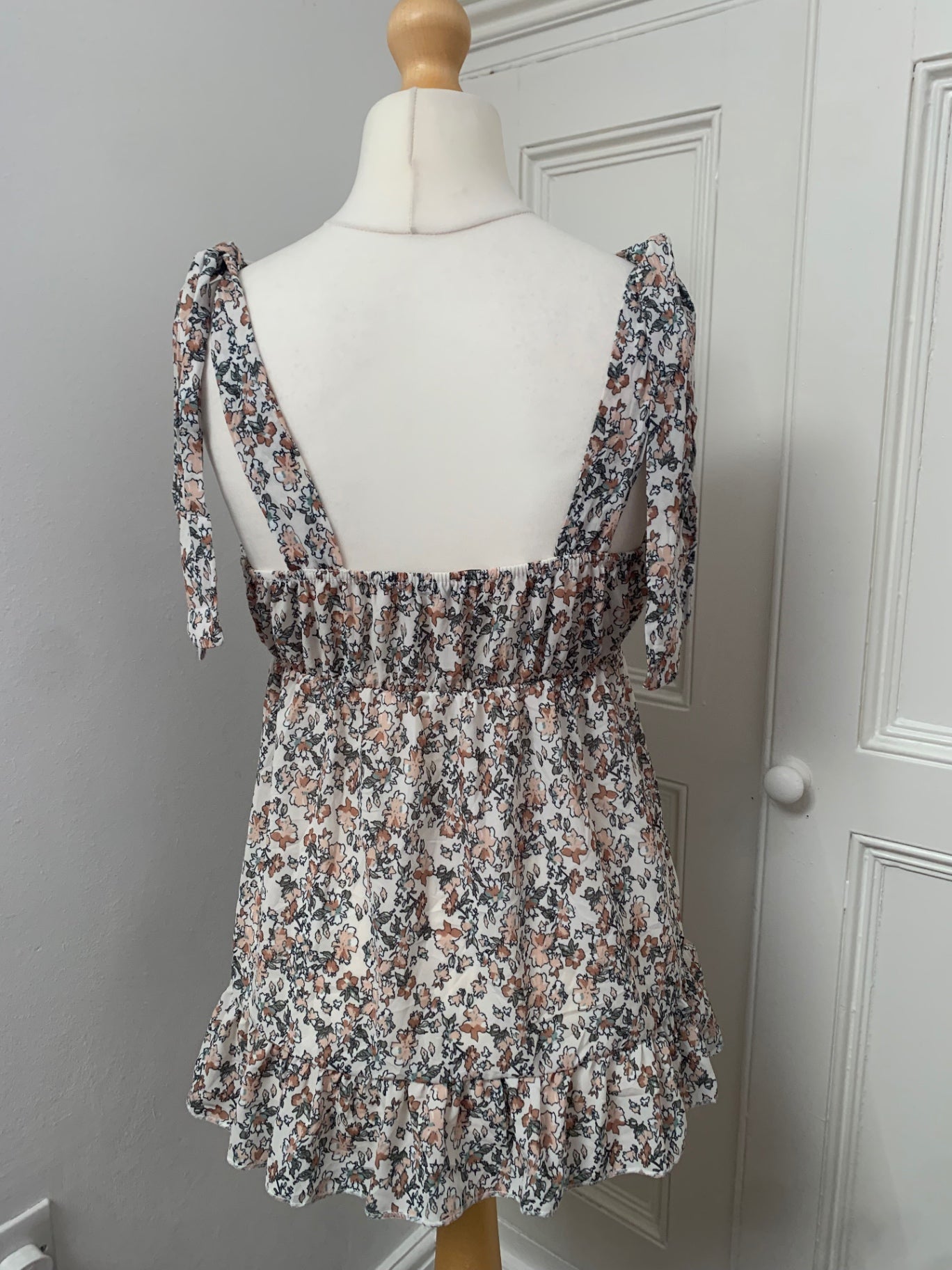 floral tie up adjustable top 