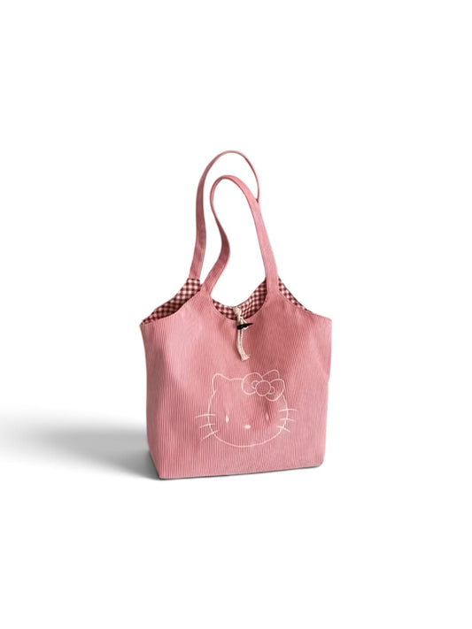 Pink Cord Hello Kitty Bag