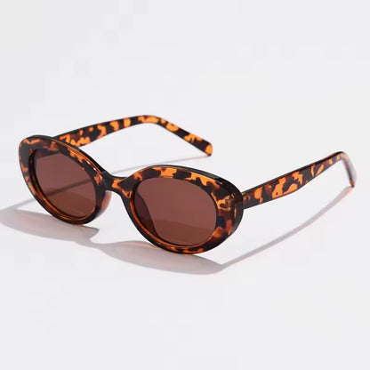 Oval Sunglasses Leopard 