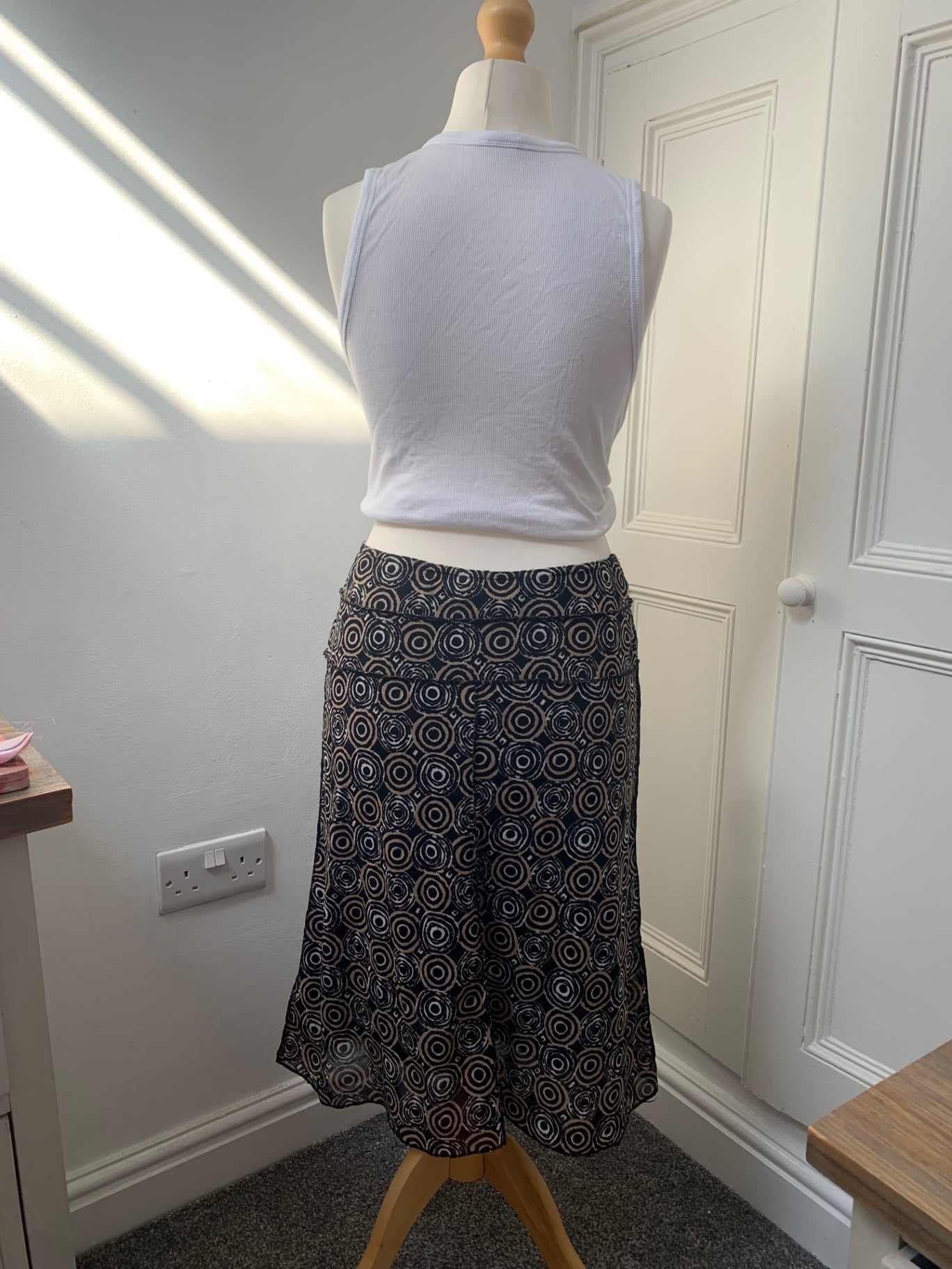 vintage geometric skirt 