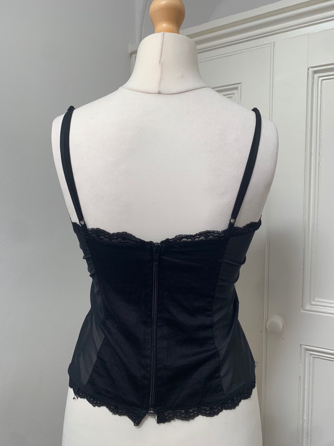 97% cotton italian black cami