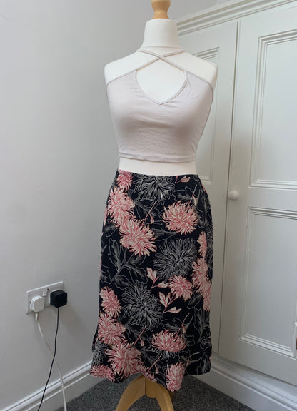 floral midi skirt 