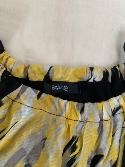 ruffle tiered bow top 