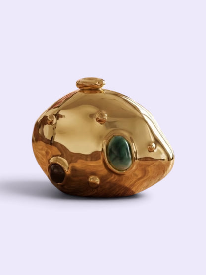 Gold Jewel Clutch Bag